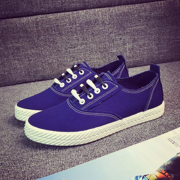 Solejoy - Canvas instapsneakers met vetersluiting