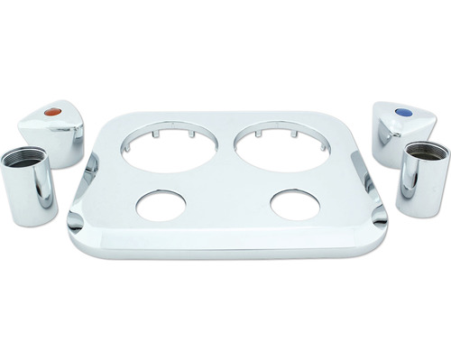 Zenner chroom opbouwset voor montage van microblock