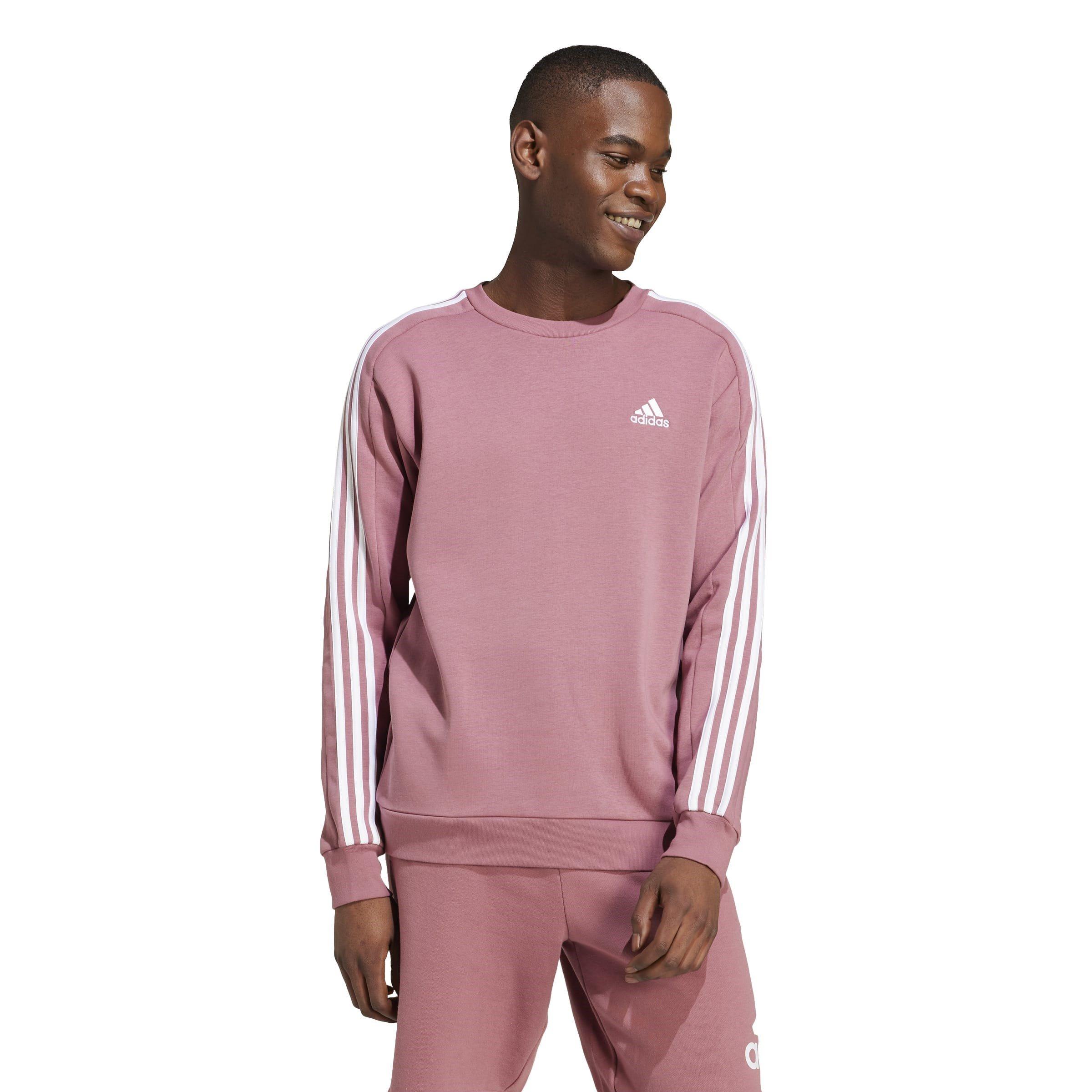 adidas Essentials 3-Stripes Fleece Sweatshirt Mens