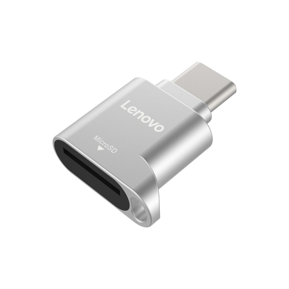 D201 USB C Kartenlesegerät Card Reader für Micro SD / SDXC / SDHC Speicherkarten - Silber
