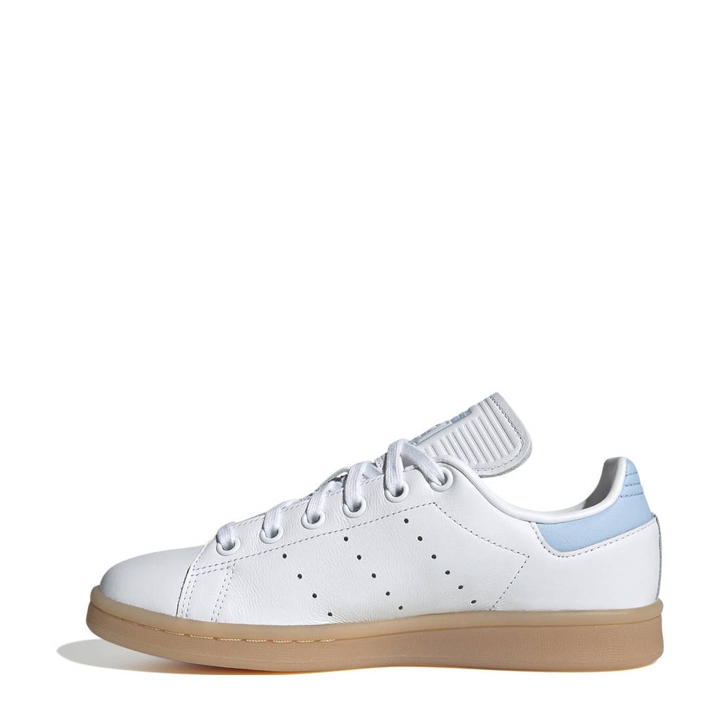 adidas Stan Smithsneakers wit/lichtblauw/gum