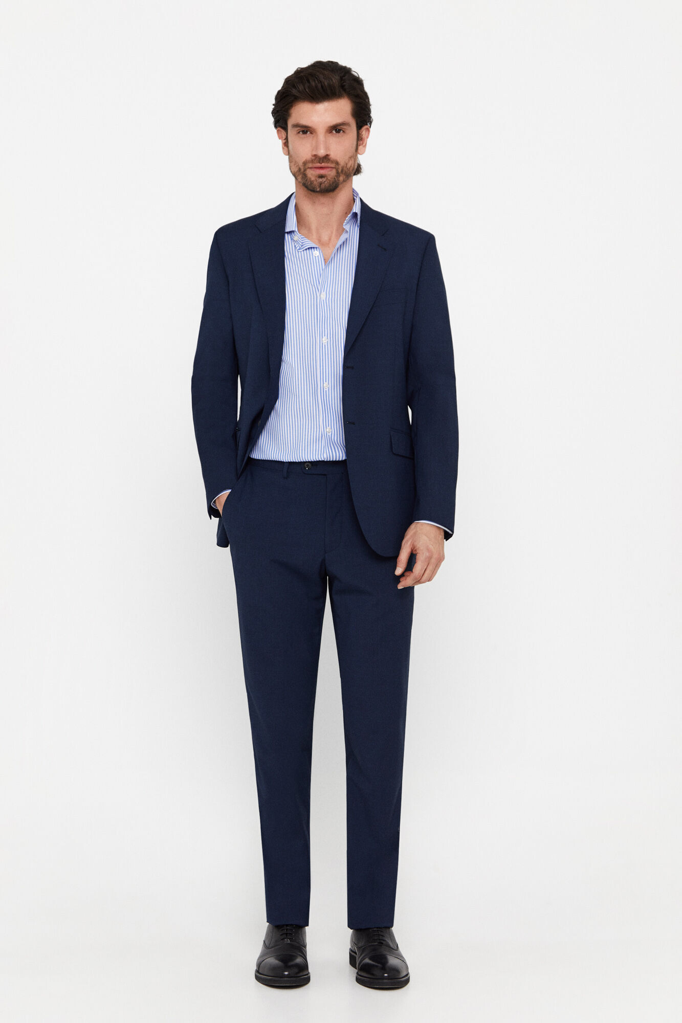 Americana pata gallo slim - Azul marino