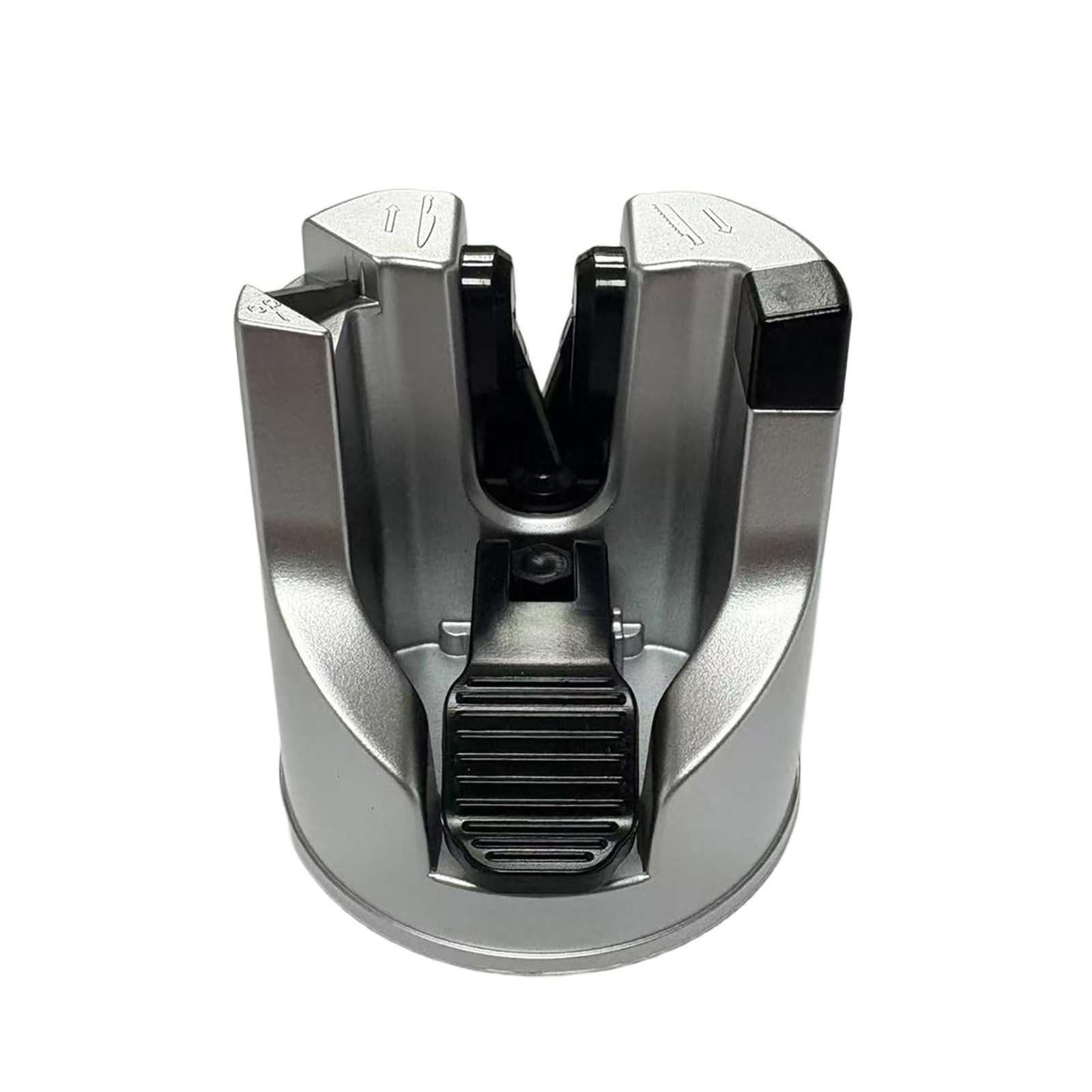 Messerschärfer mit PowerGrip-Saugnapf silber/schwarz