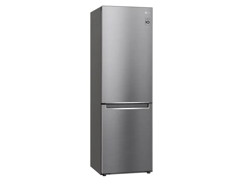 LG GBB61PZJMN - Køleskab/fryser - bund-fryser - bredde: 59.5 cm - dybde: 68.2 cm - højde: 186 cm - 341 liter - Klasse E - skinnende stål