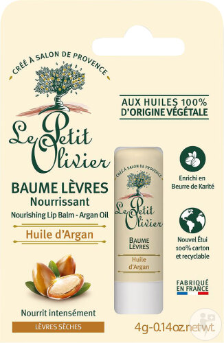 Le Petit Olivier Baume Lèvres Nourrissant Huile D'Argan 4g