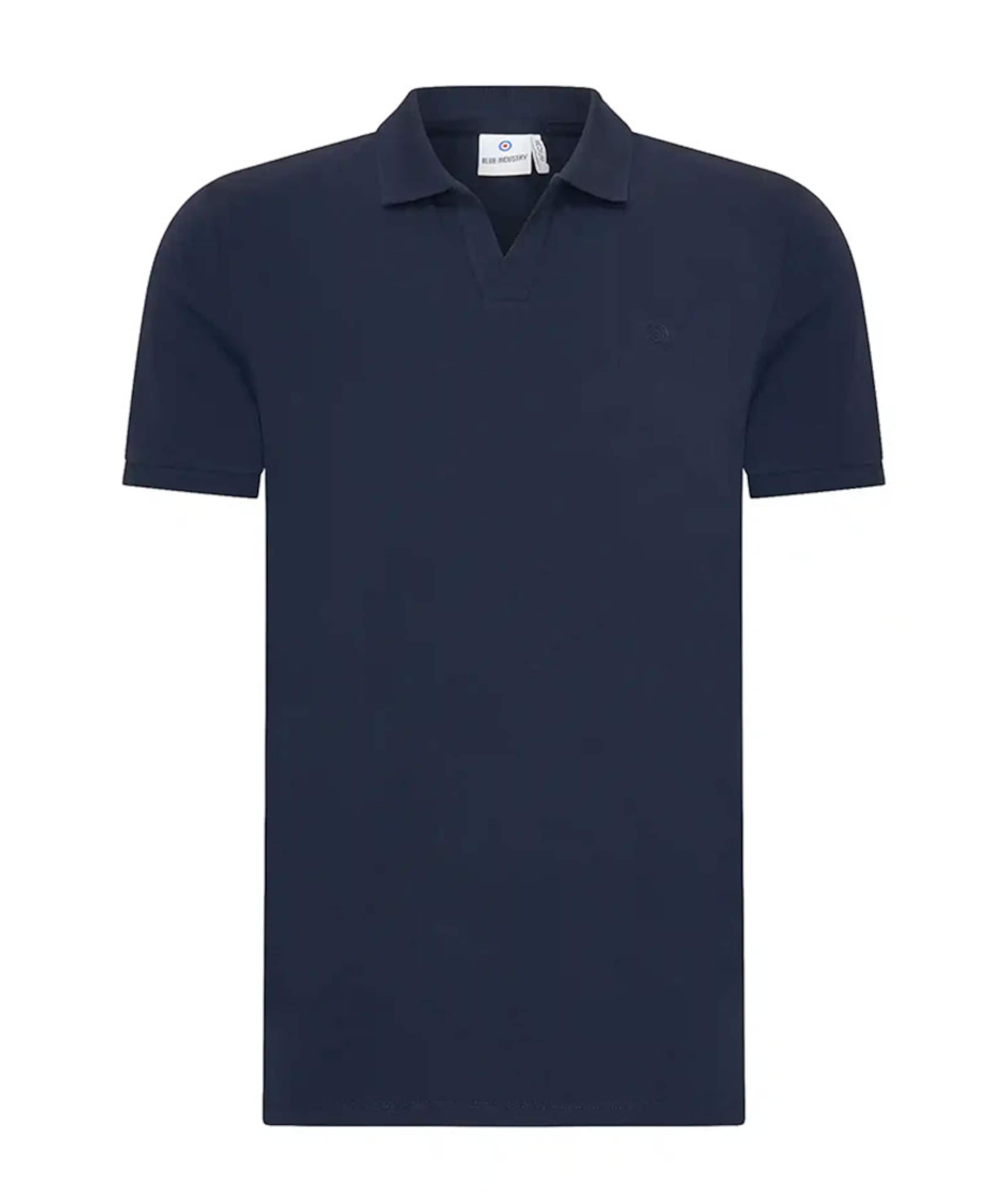Blue industry Heren polo blauw
