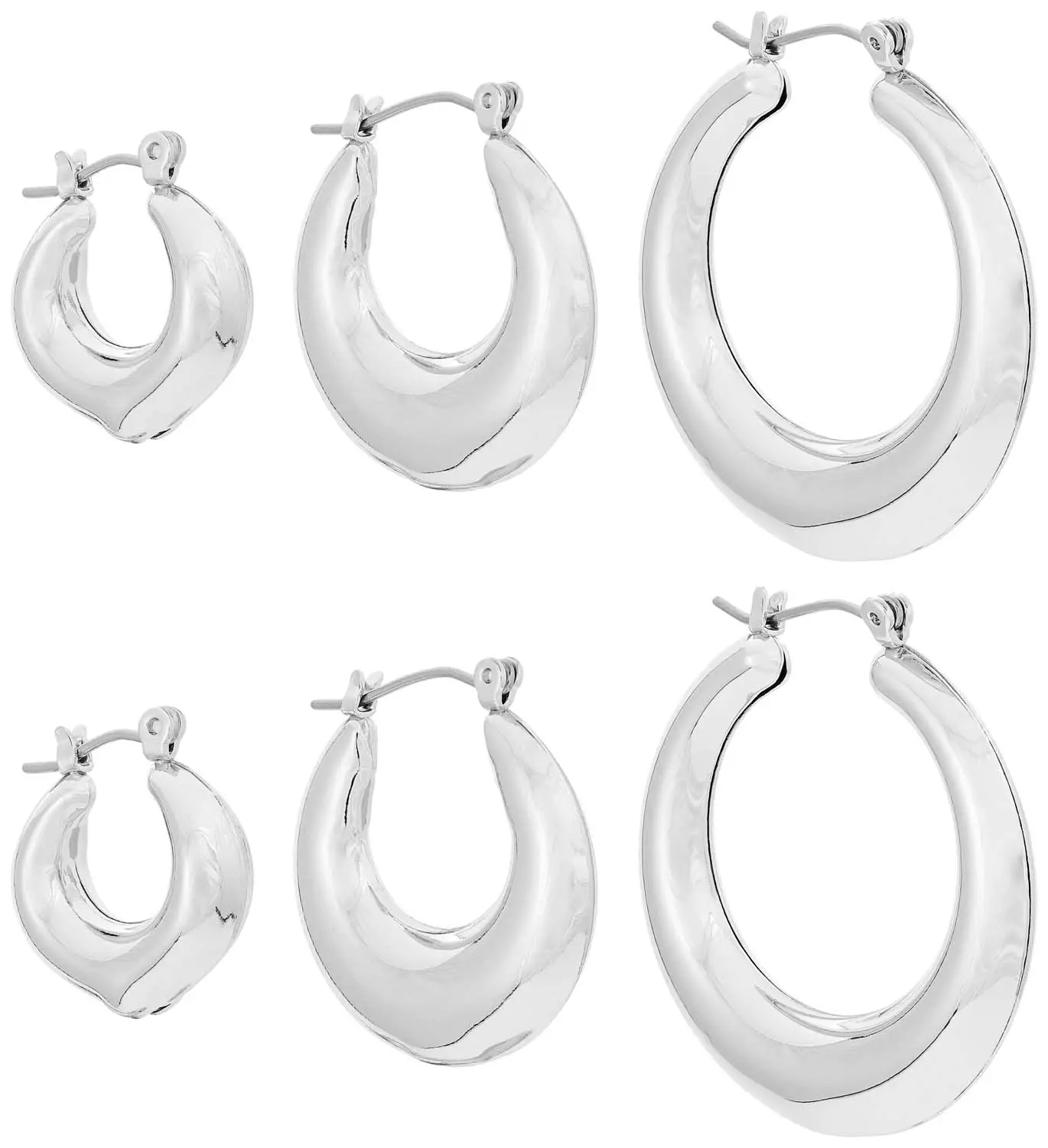 Creolen-Set - Silver Trio