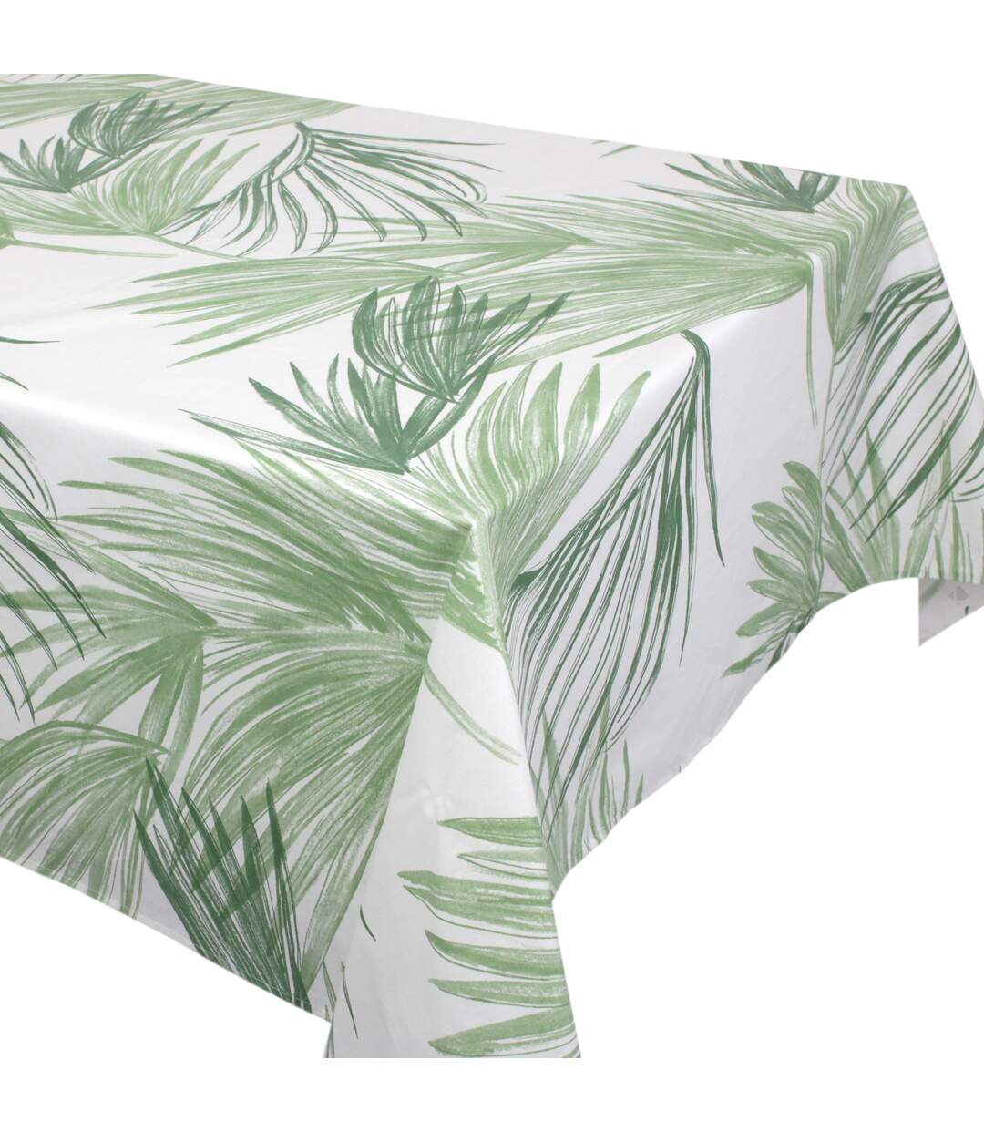 Nappe ronde 170 cm OASIS vert coton +