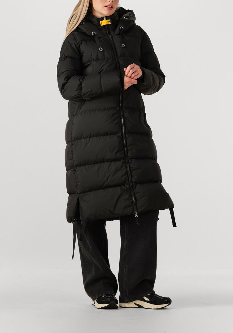 zwarte parajumpers gewatteerde jas panda woman