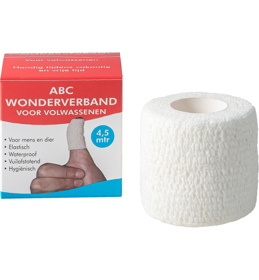 Abc Wondverband Wonderverband Wit Volwassenen (1 stuk)
