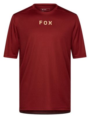 Maillot Manches Courtes Homme Fox Ranger Wordmark Rouge