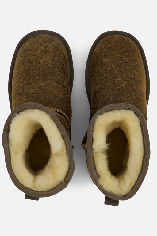 Warmbat Wallaby Gevoerde boots bruin Suede