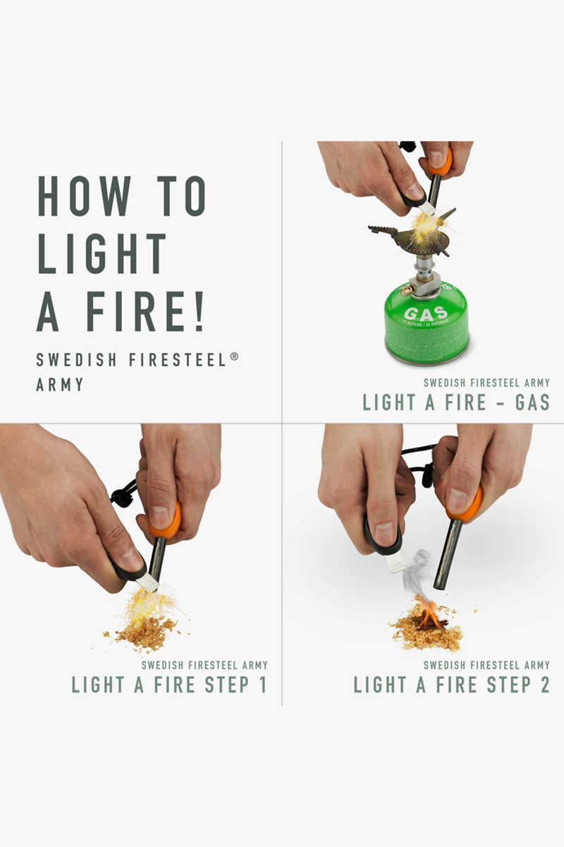 Light my fire FireSteel BIO Army 2in1 Feuerstahl