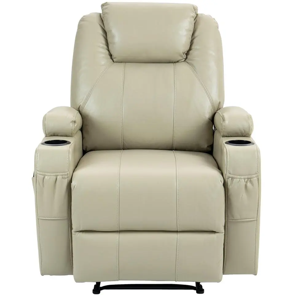 CLP Fauteuil Hepler zwart Frame - Kunstleer - creme