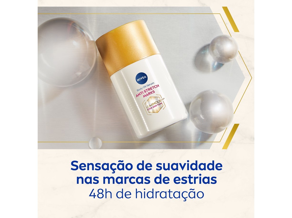 CREME CORPO NIVEA LUMINOUS ÓLEO 100ML