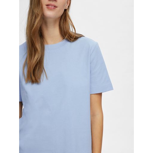Selected Femme Essential Boxy T-shirt, Cashmere Blue, S