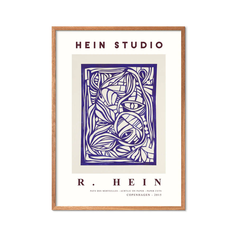 Poster & Frame  Hein Studio Wonderland no. 02 plakat, blå - 30x40 cm