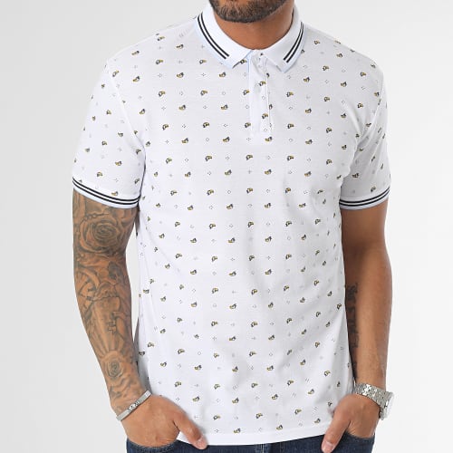 Polo Manches Courtes Blanc