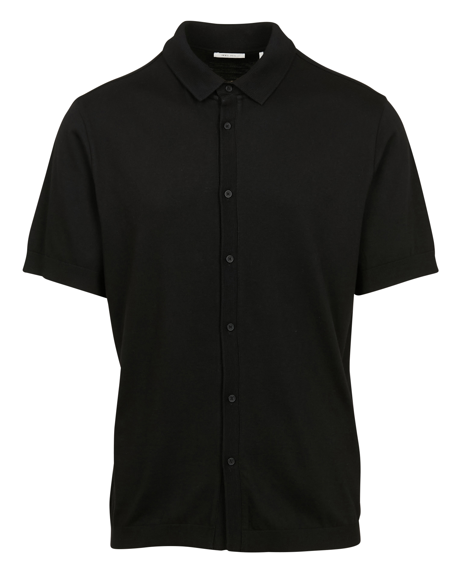 Chemise regular-fit en coton mélangé| Noir