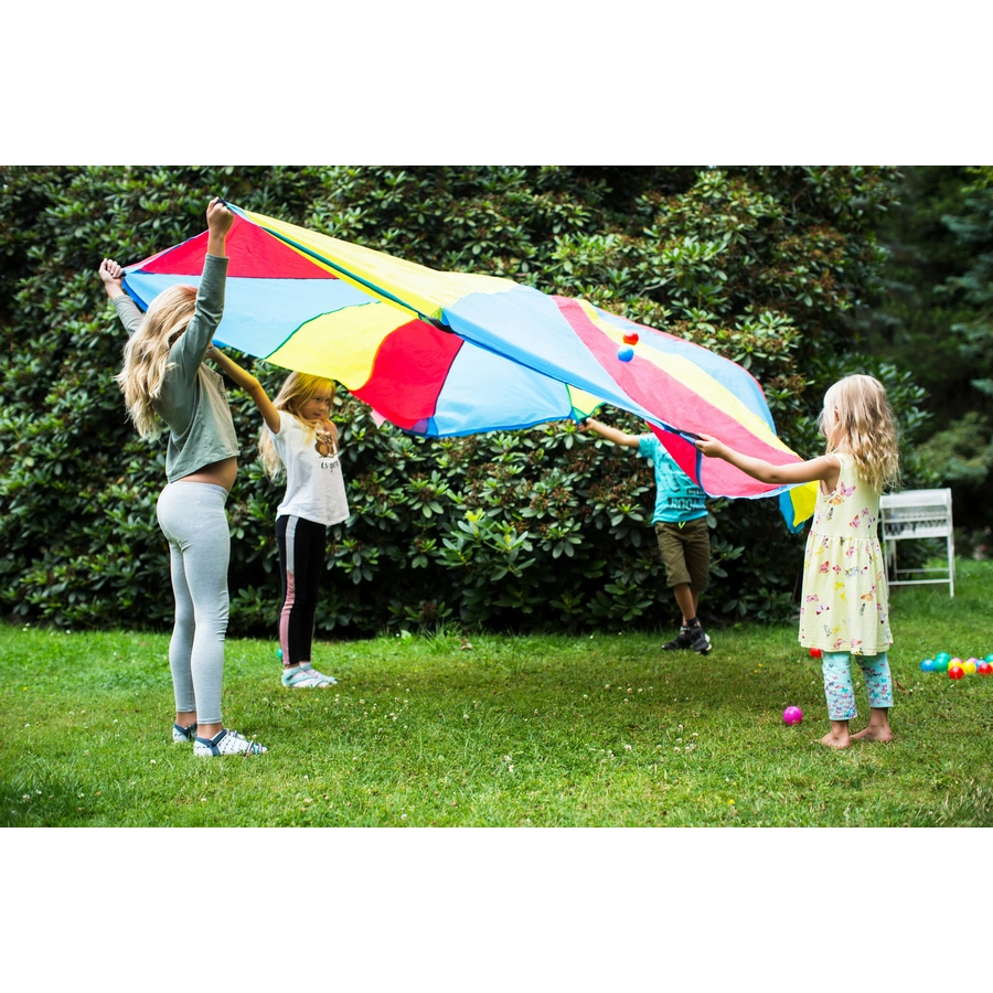 knorr toys® Schwungtuch Up and downinkl. 25 balls; Ø ca. 305 cm; 12 Griffe rot