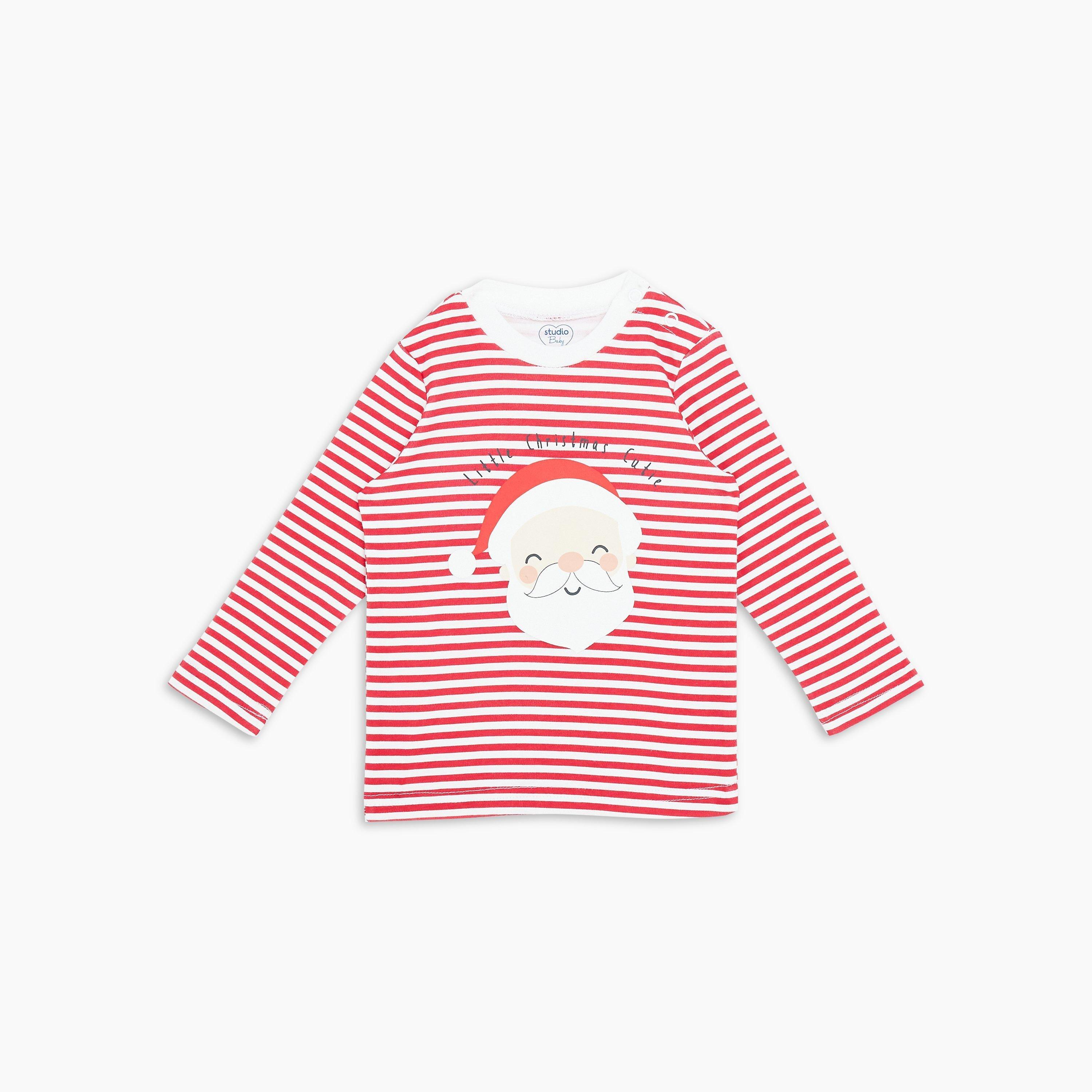Hello World Baby Boys 3 Piece Santa Set