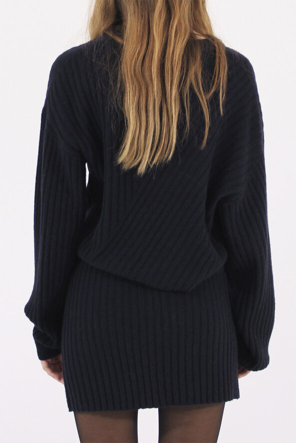 Designers Remix Carmen Asymmetric Sweater Midnight blue