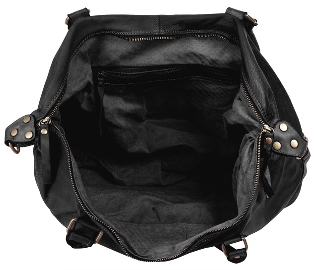 Samantha Look Reisetasche echt Leder, Made in Italy