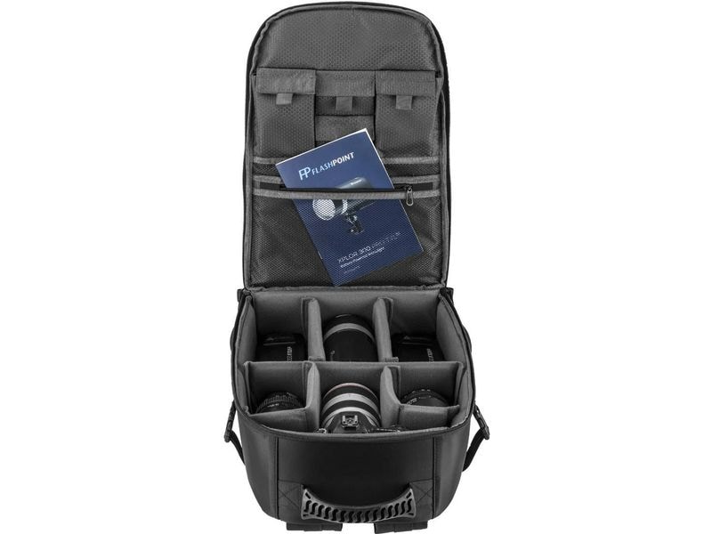 Godox Rucksack CB20 für AD300PRO KIT Gepolsterter Fotorucksack mit 15 Zoll Laptopfach und Regenschutz