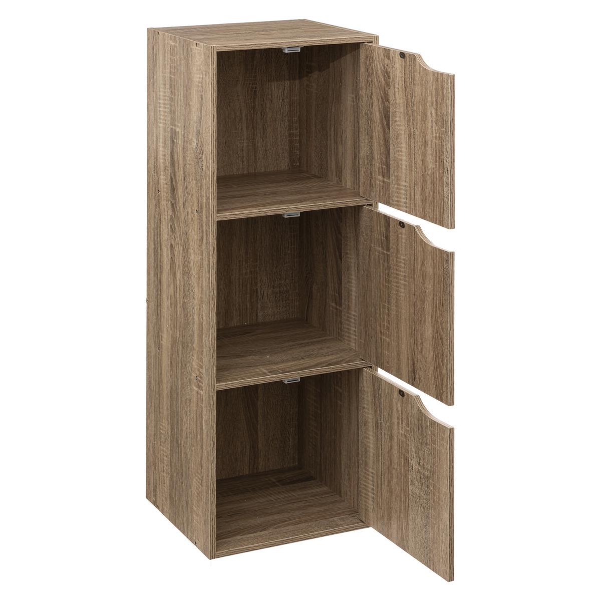 ETAGERE 3 CASES MIX N DOOR NATUREL