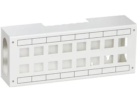 LAURITZ KNUDSEN Patchboks for 16 stk. RJ45, BDH=250x100x60, farve: hvid