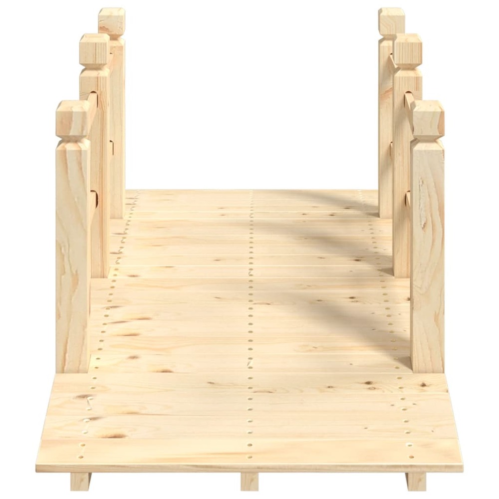 Pont de jardin avec garde-corps 150x67x56cm bois massif épicéa