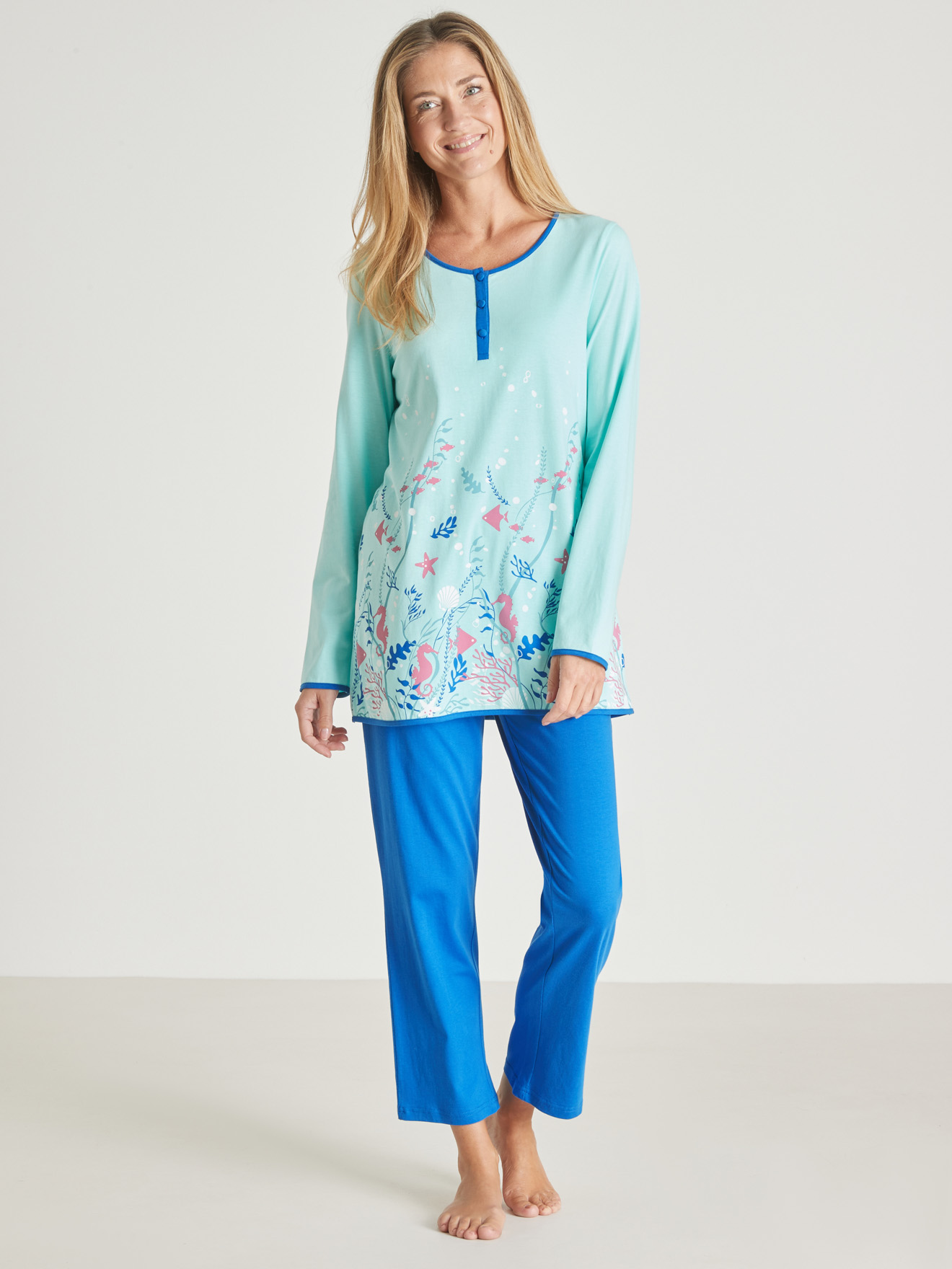 Pyjama fantaisie maille pur coton