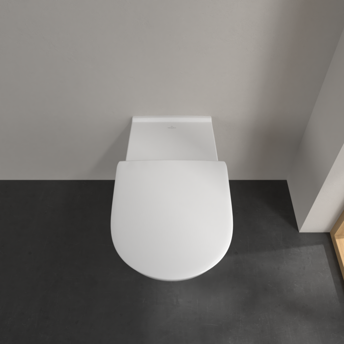 Villeroy & Boch ViCare randloos toilet extra lang gebogen CeramicPlus met AnitBac wit glans