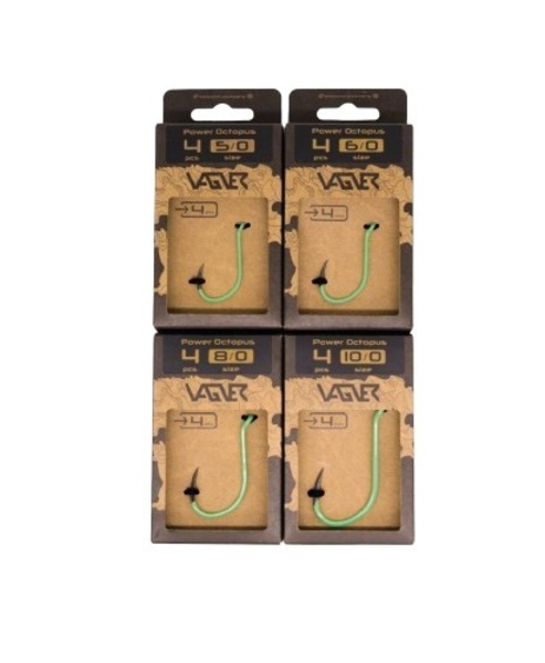 Hameçons Silure Vagner Power Octopus Black (4 pcs)