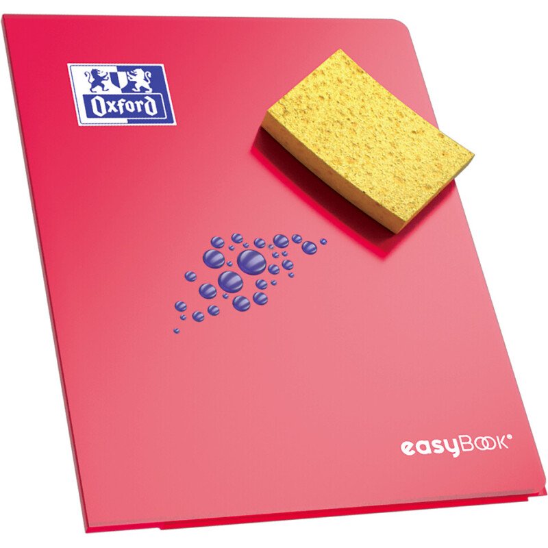 Cahier Oxford easybook A4 grands carreaux seyès 96 pages agrafées couverture polypro
