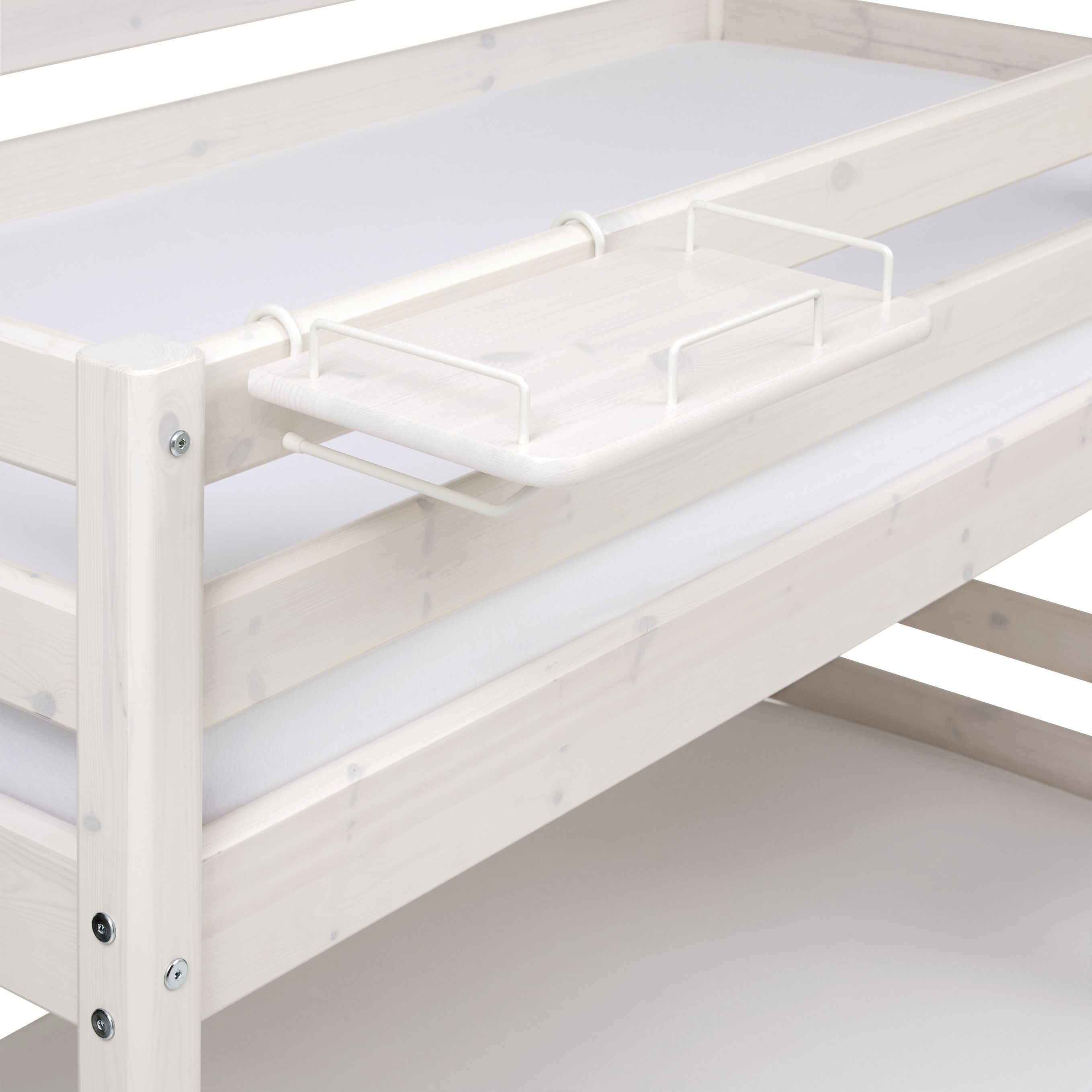 Flexa CLASSIC Einhängenachttisch - White Wash / B: 44.0 cm x T: 25.0 cm x H: 11.0 cm