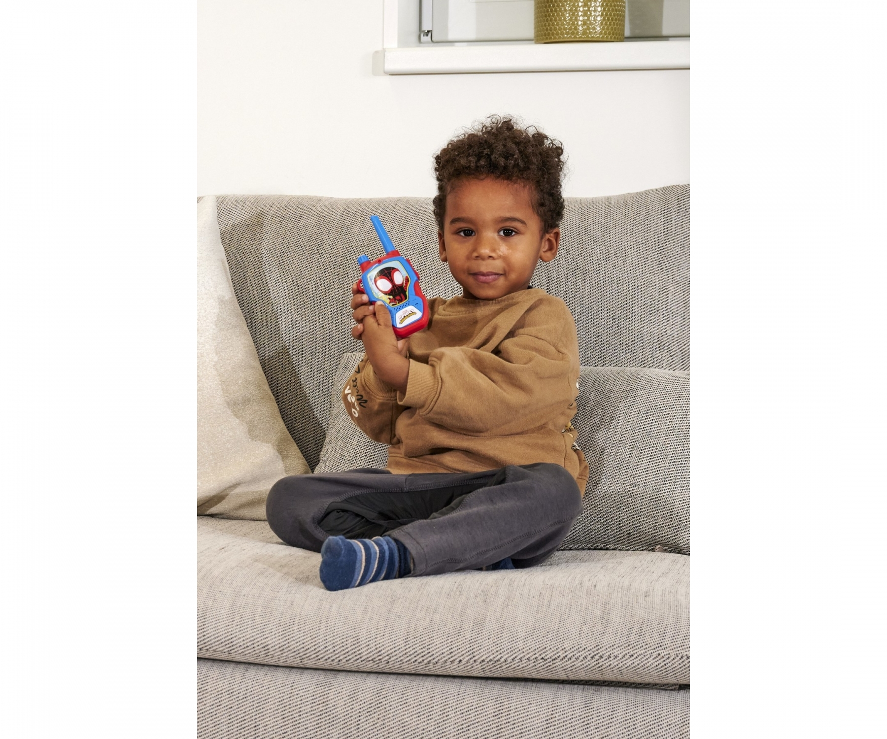 (1 Paar) Marvel Walkie Talkie Spiderman Kinder Spielzeug Funkgerät inkl. Batterien (203222000) Lizenziert - Spidey