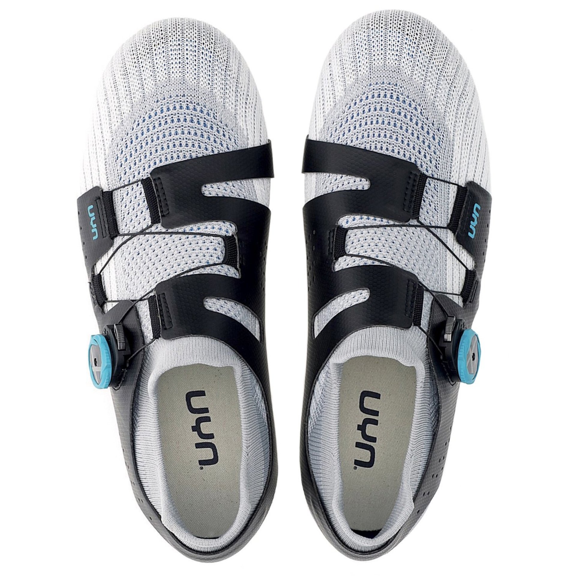 UYN Naked Full-Carbon Wielrenschoenen Zilver/Blauw Heren