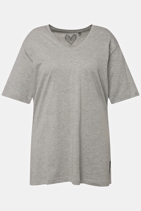 T-Shirt, V-Ausschnitt, Relaxed, Halbarm