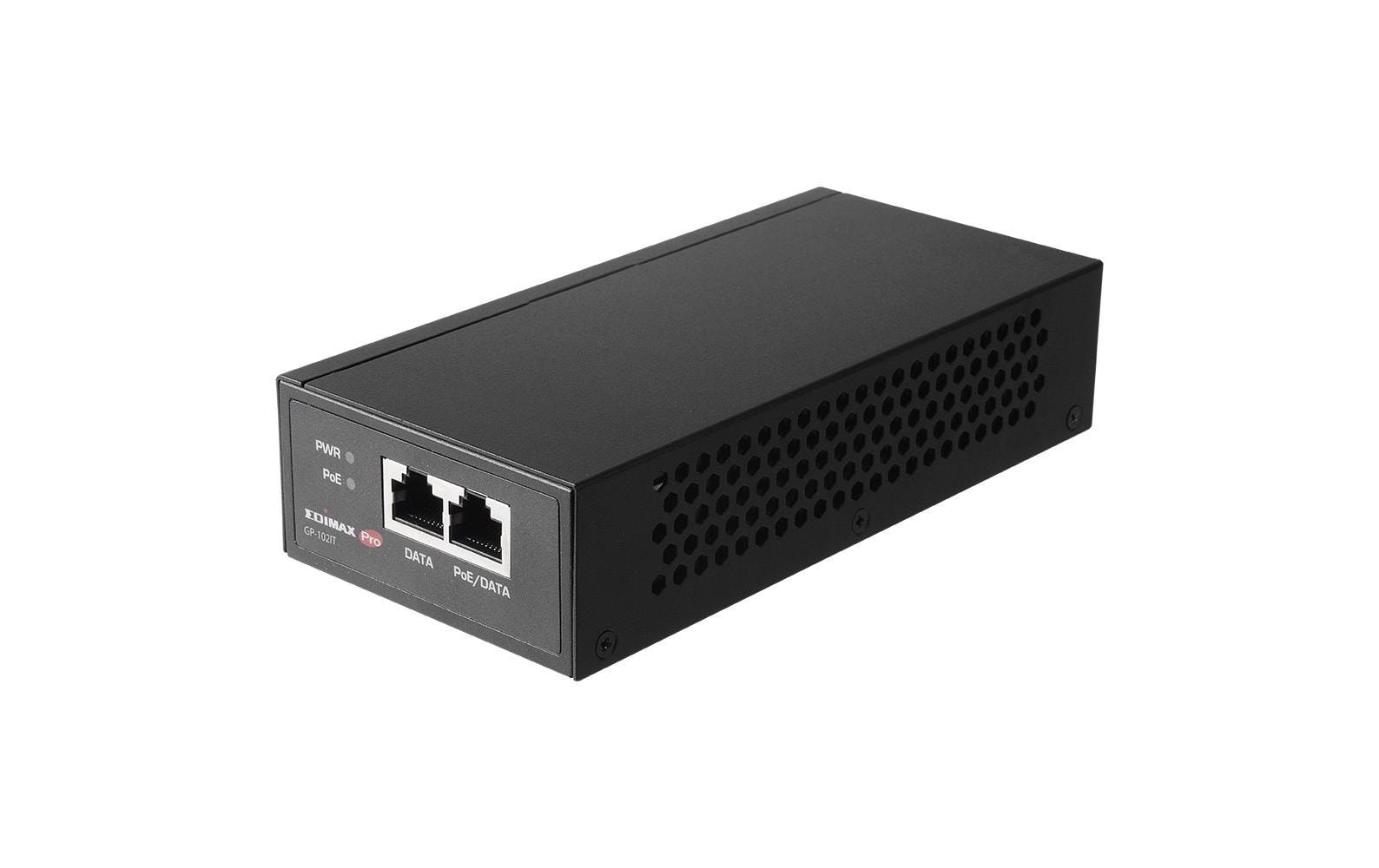 PoE++ Injector GP-102ITEdimax Pro GP-102IT: PoE++ Injector, 1Gbps, IEEE 802.3bt/at/af (60Watt)