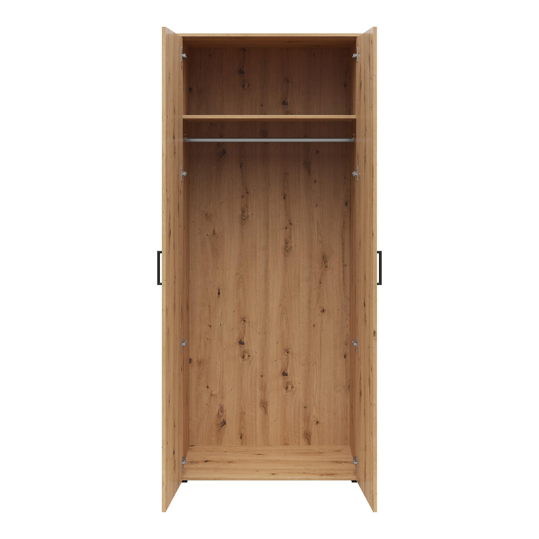 Kleiderschrank - Artisan Eiche - Breite 80 cm - XL-Tiefe