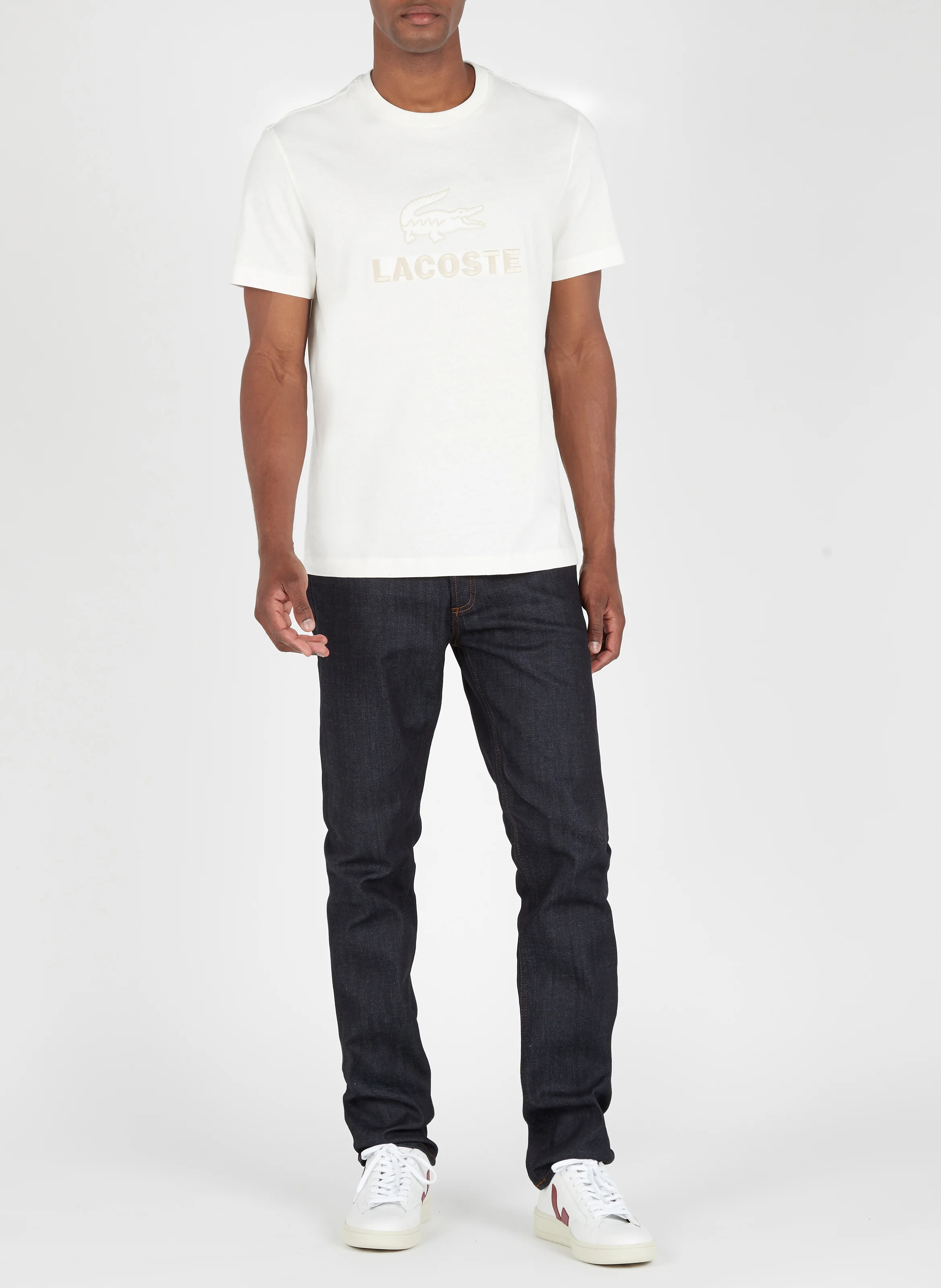 Jean droit en coton | Bleu