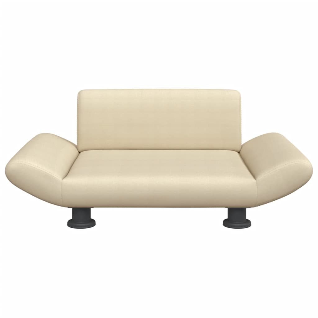 Cama para cães vidaXL em tecido creme, 70x45x28 cm