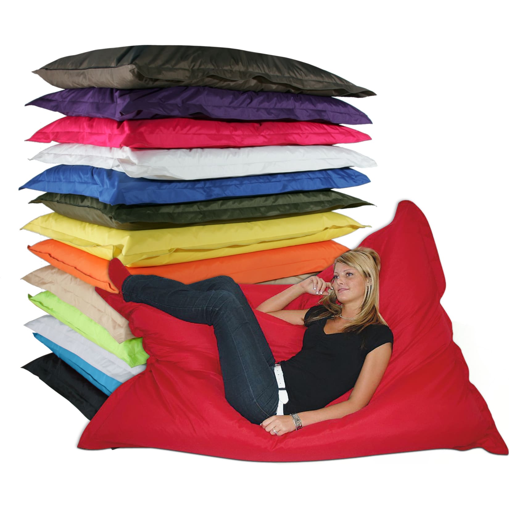 KINZLER Riesen-Sitzsack, 320 Liter, outdoorfähig in apfelgrün