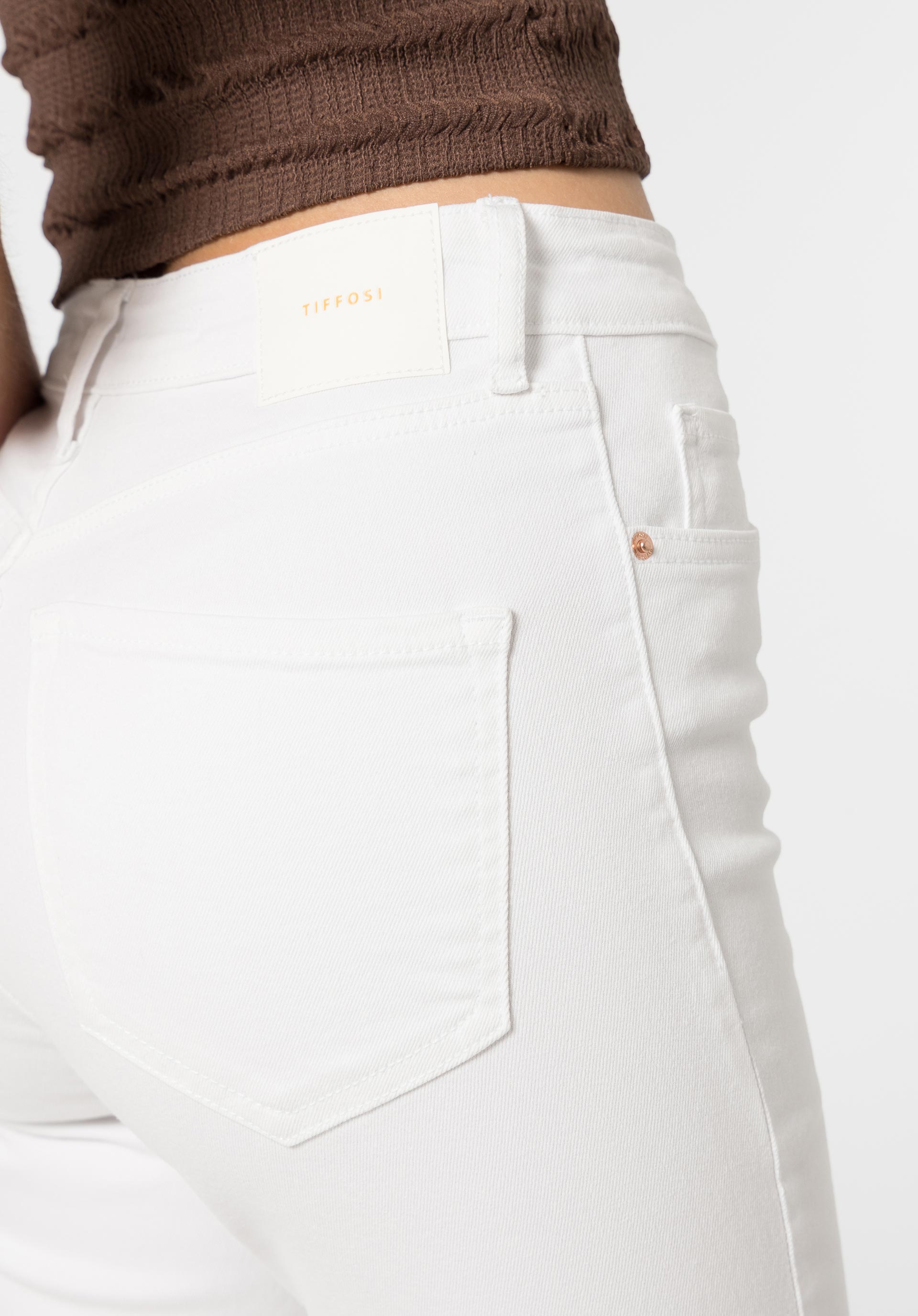 Calças Lauren Skinny Cintura Alta