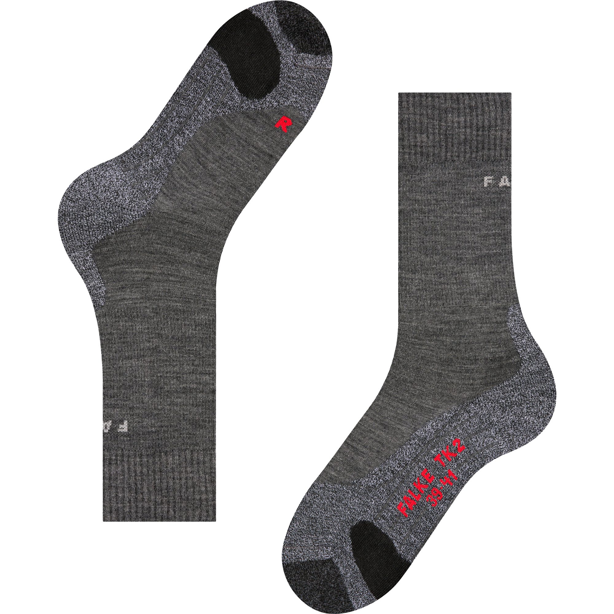 Falke TK2 Explore Wandersocken Damen asphalt melange