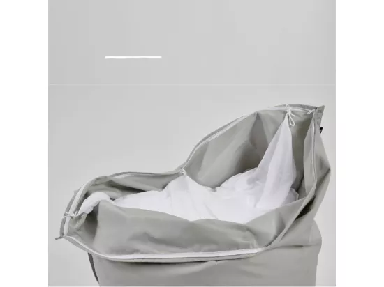 Pouf d'extérieur géant XL Gris perle 130x165cm
