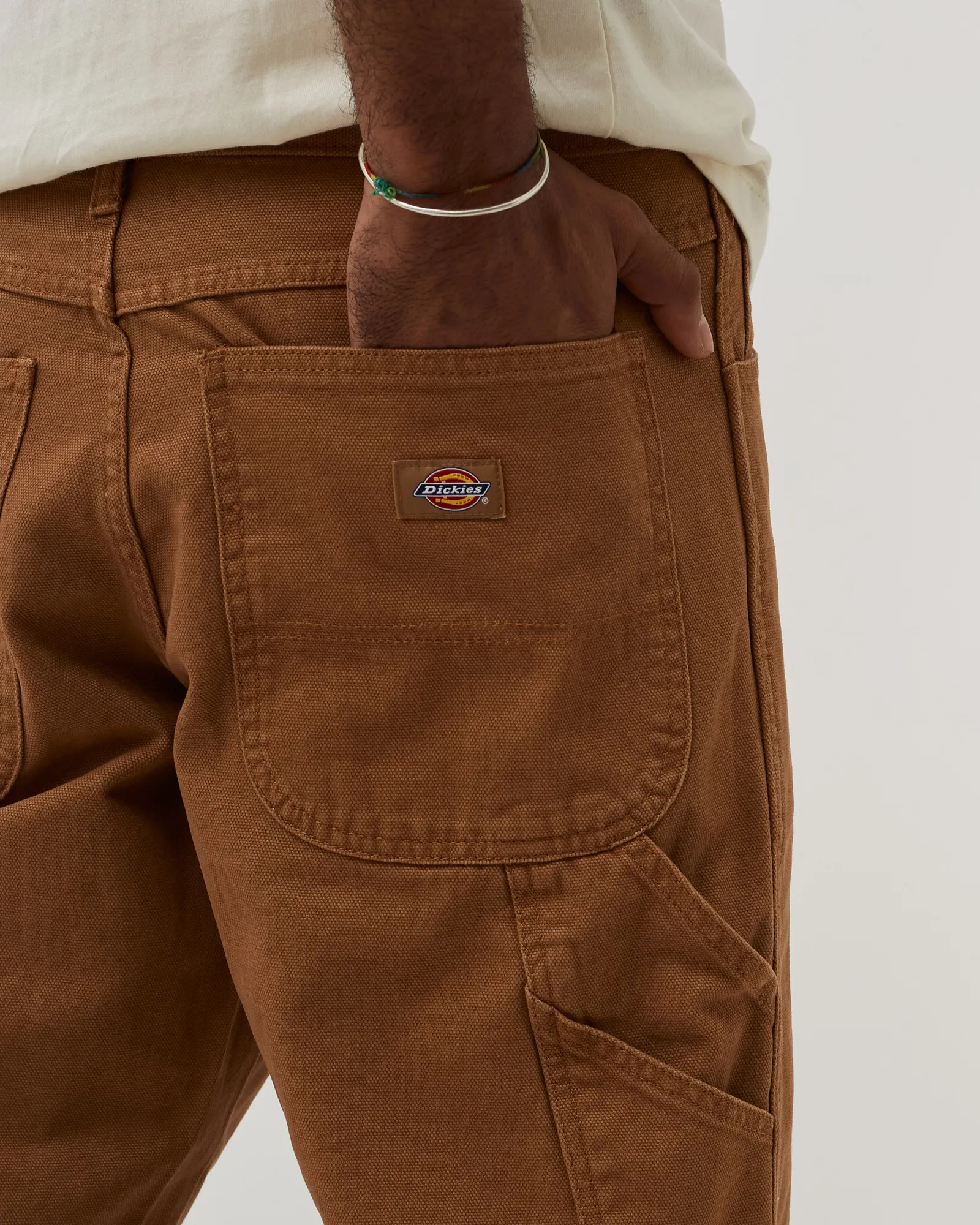 DICKIES DICKIES DUCK CANVAS CARPENTER PANT SW BROWN DUCK