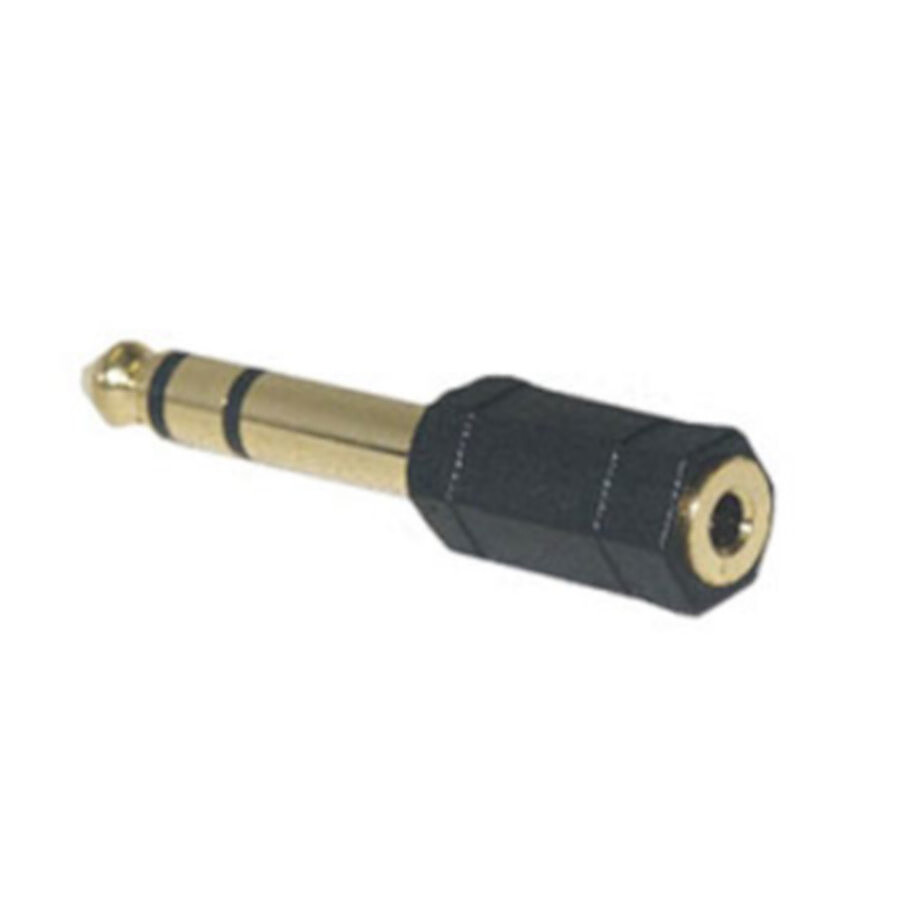 Adaptateur audio haute qualité Jack 6.35 mm mâle / 3.5 mm femelle