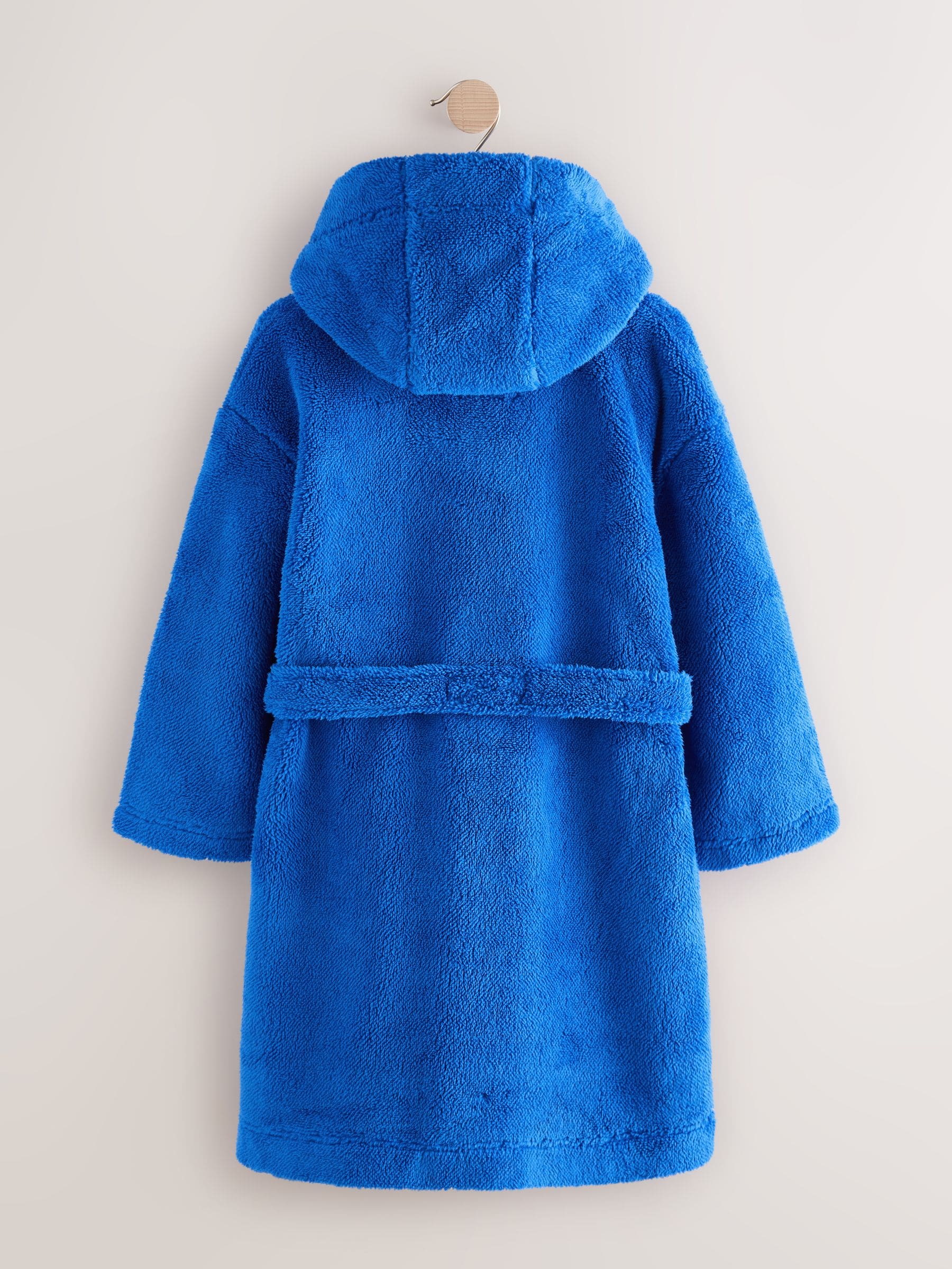 Kobaltblauw - Fleece badjas (1,5-16jr)